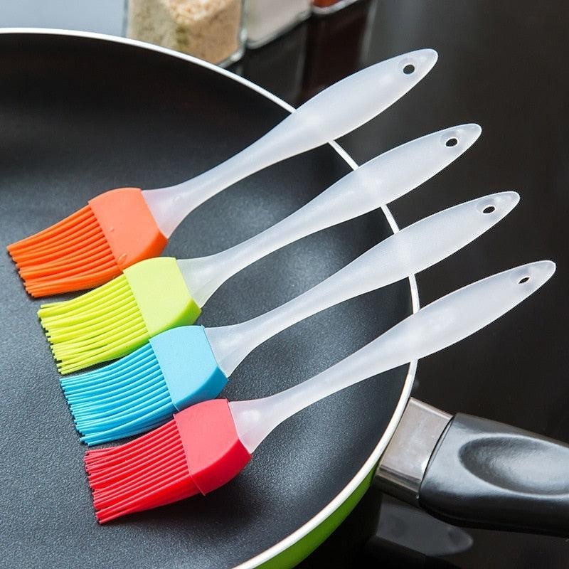 Set de brochas de cocina Nova Home de silicona multicolor resistentes al calor para repostería y barbacoa