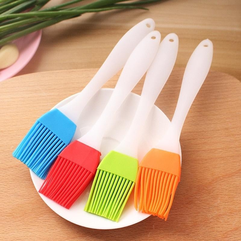 Set de brochas de silicona Nova Home de colores para repostería y barbacoa, resistentes al calor y fáciles de limpiar
